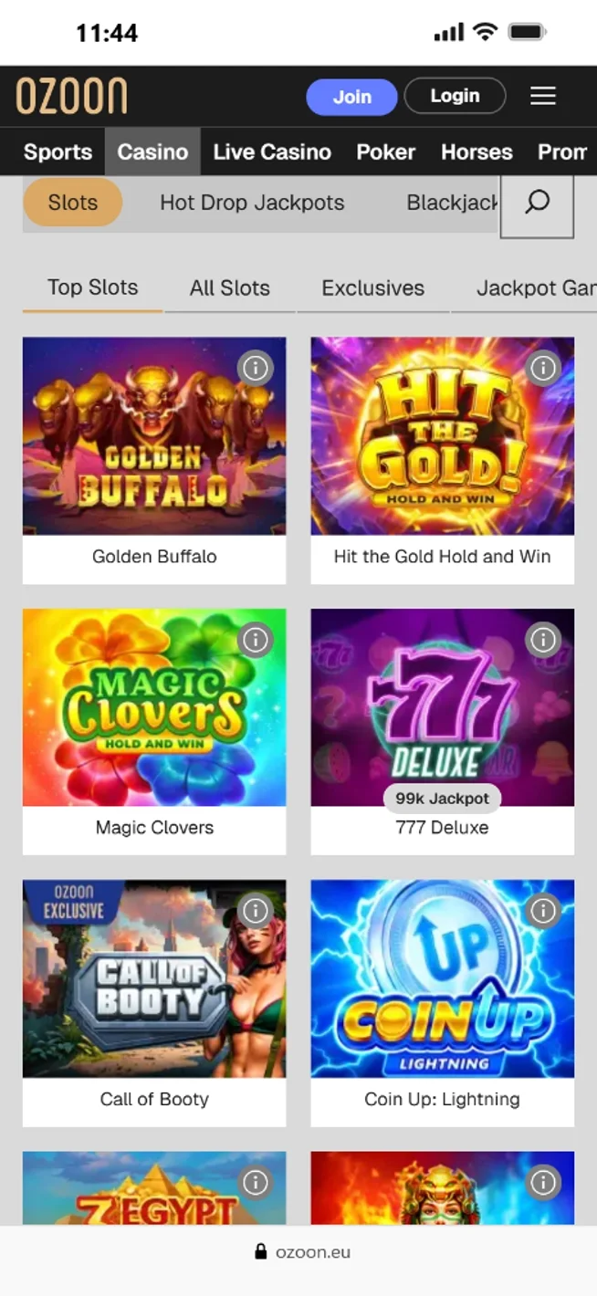Ozoon Slots Collection