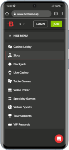 BetOnline Lobby