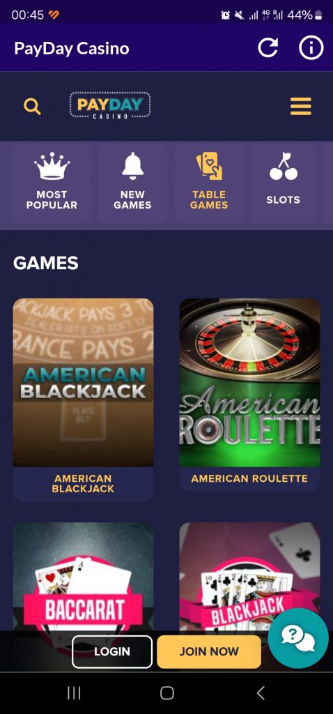 PayDay Casino Download App