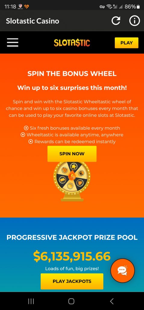 Slotastic Casino Android App
