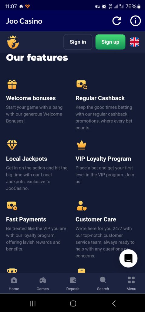 Joo Casino Download Android App