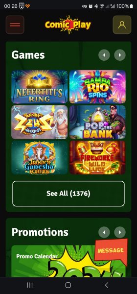 ComicPlay Casino Android App