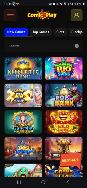 Comic Play Casino App