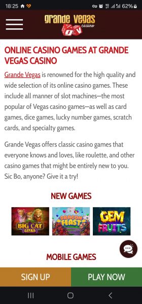 Grande Vegas Casino APK