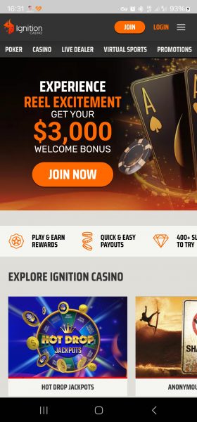 Ignition Casino App Free Android Download APK