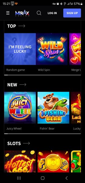 Mirax Casino App Android Free