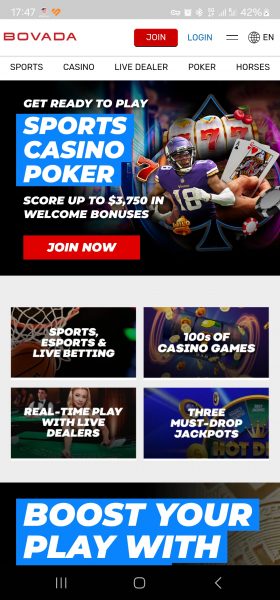 Bovada LV App android
