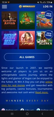 Win A Day Casino Android App