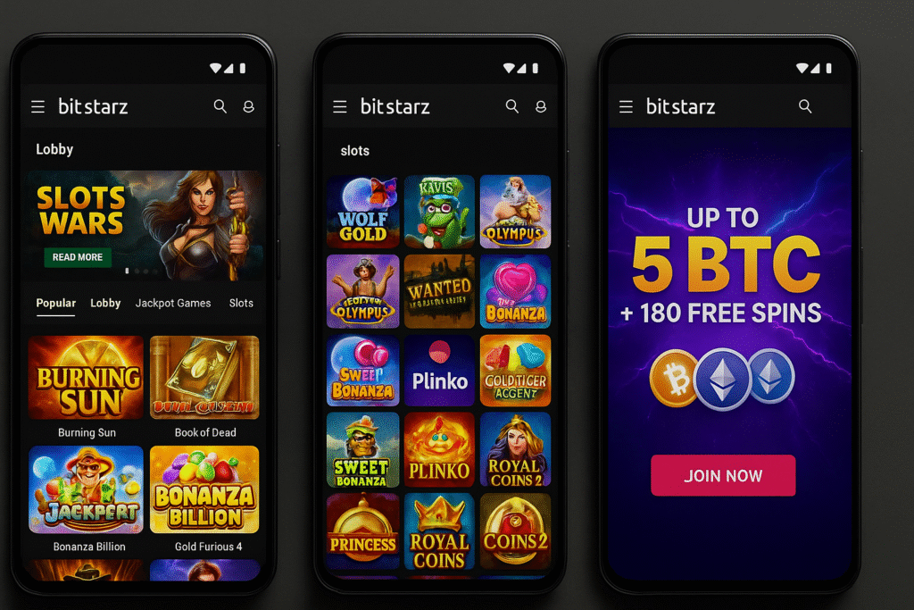 screnshot android bitstarz casino app